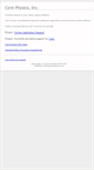 Mobile Screenshot of corephysics.com